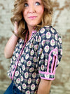 Morgan Floral Button Front Top