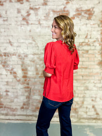 Zarah Solid Textured Top