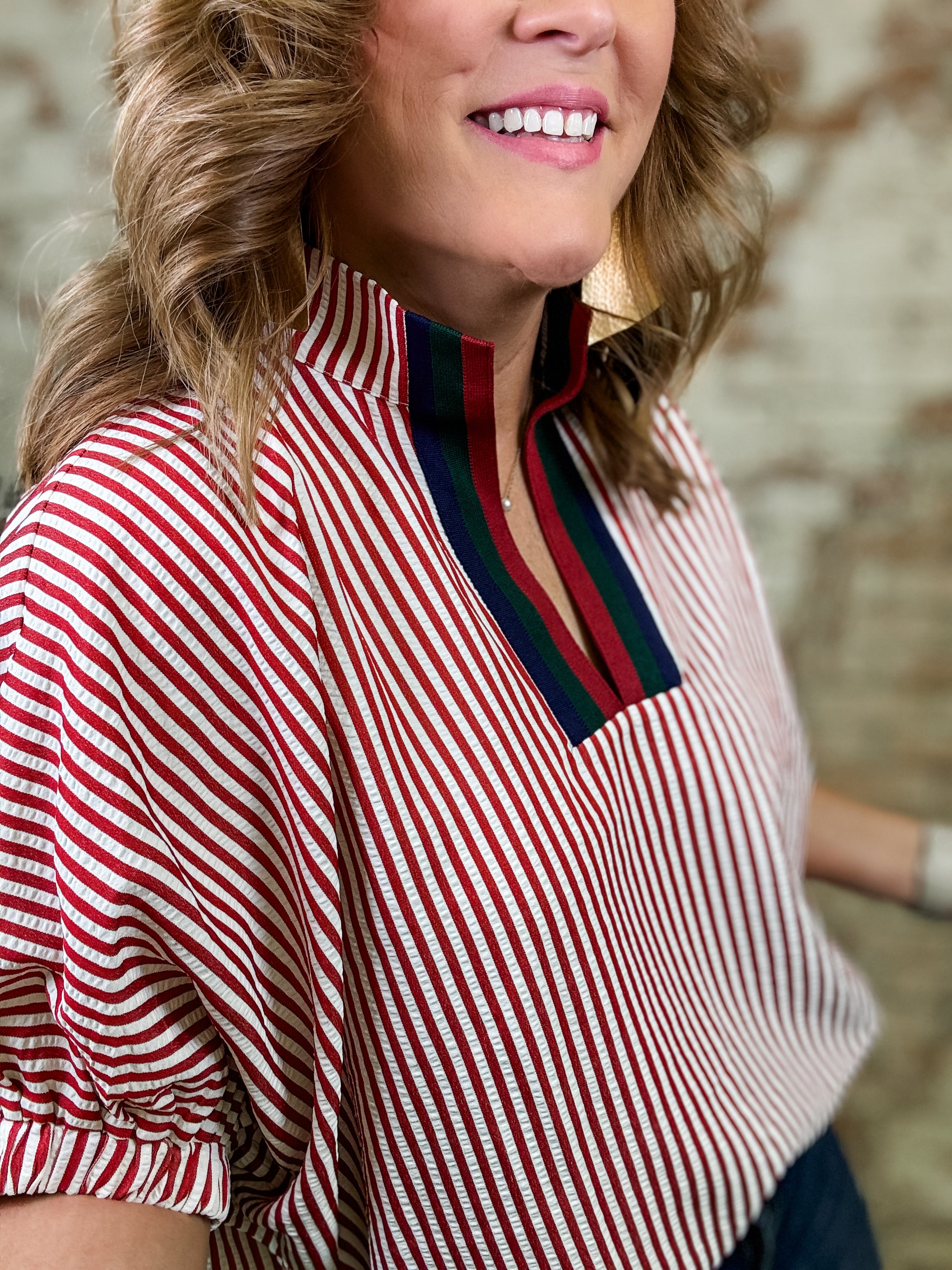 Kathy Stripe Top