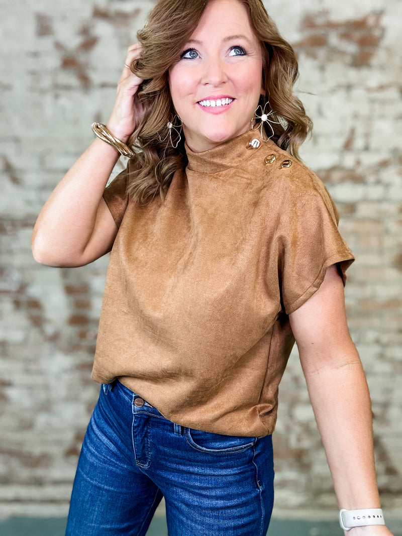 THML Desert Suede Top