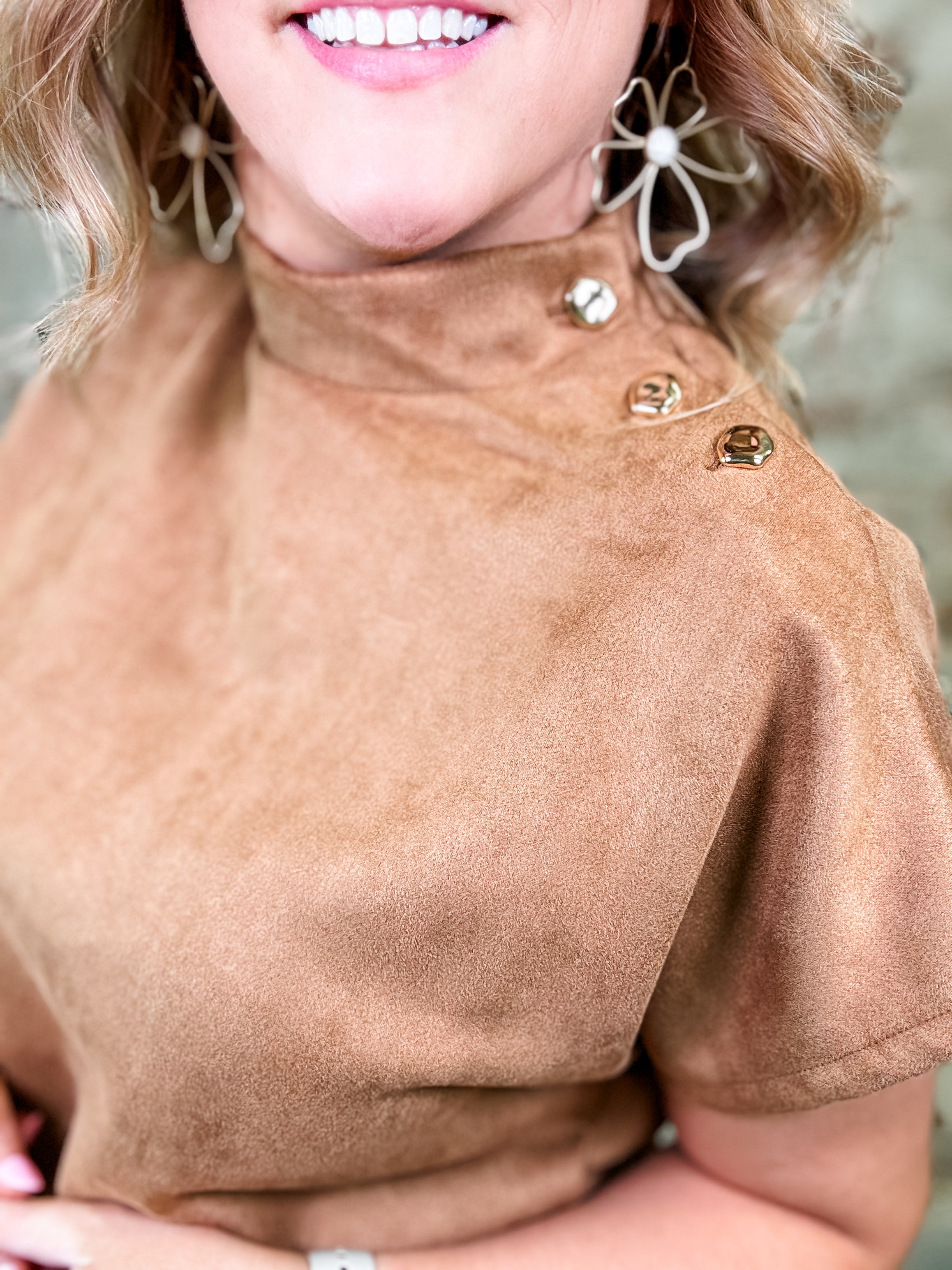THML Desert Suede Top