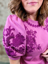Ivy Jane Trails Of Flowers Embroidered Top