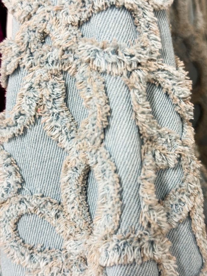 Kylee Textured Denim Top