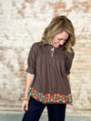 Ivy Jane Mocha Floral Top