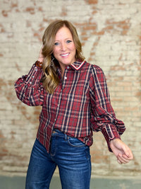 Briley Plaid Top