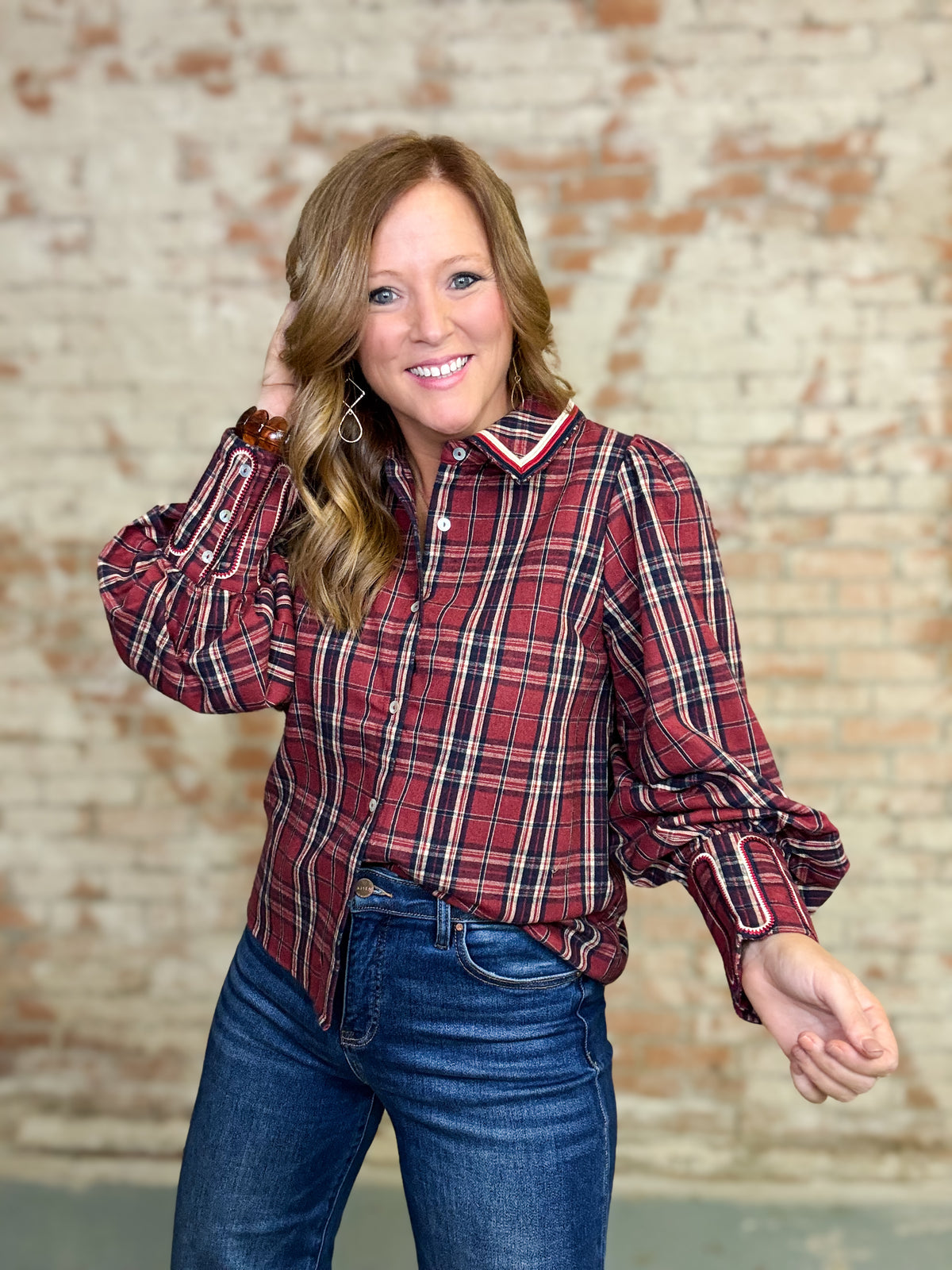 Briley Plaid Top