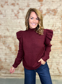 Milani Ruffle Mock Neck Top