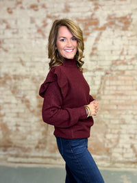 Milani Ruffle Mock Neck Top