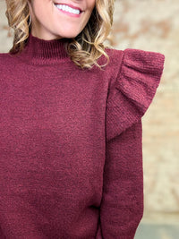 Milani Ruffle Mock Neck Top