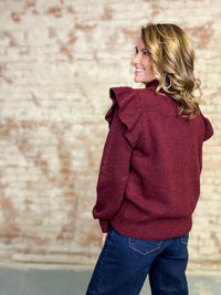 Milani Ruffle Mock Neck Top