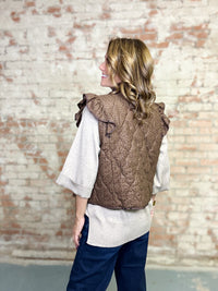 Chellie Reversible Ruffled Vest