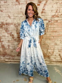 Laurie Botanical Midi Dress