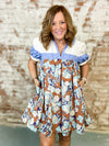 Melinda Colorblock Floral Dress