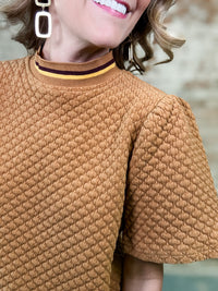 Jay Quilted Knit Top