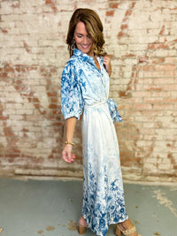 Laurie Botanical Midi Dress
