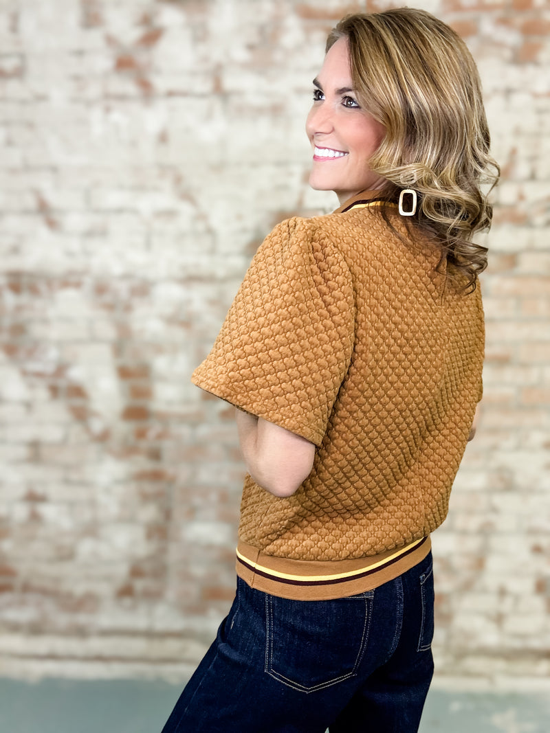 Jay Quilted Knit Top