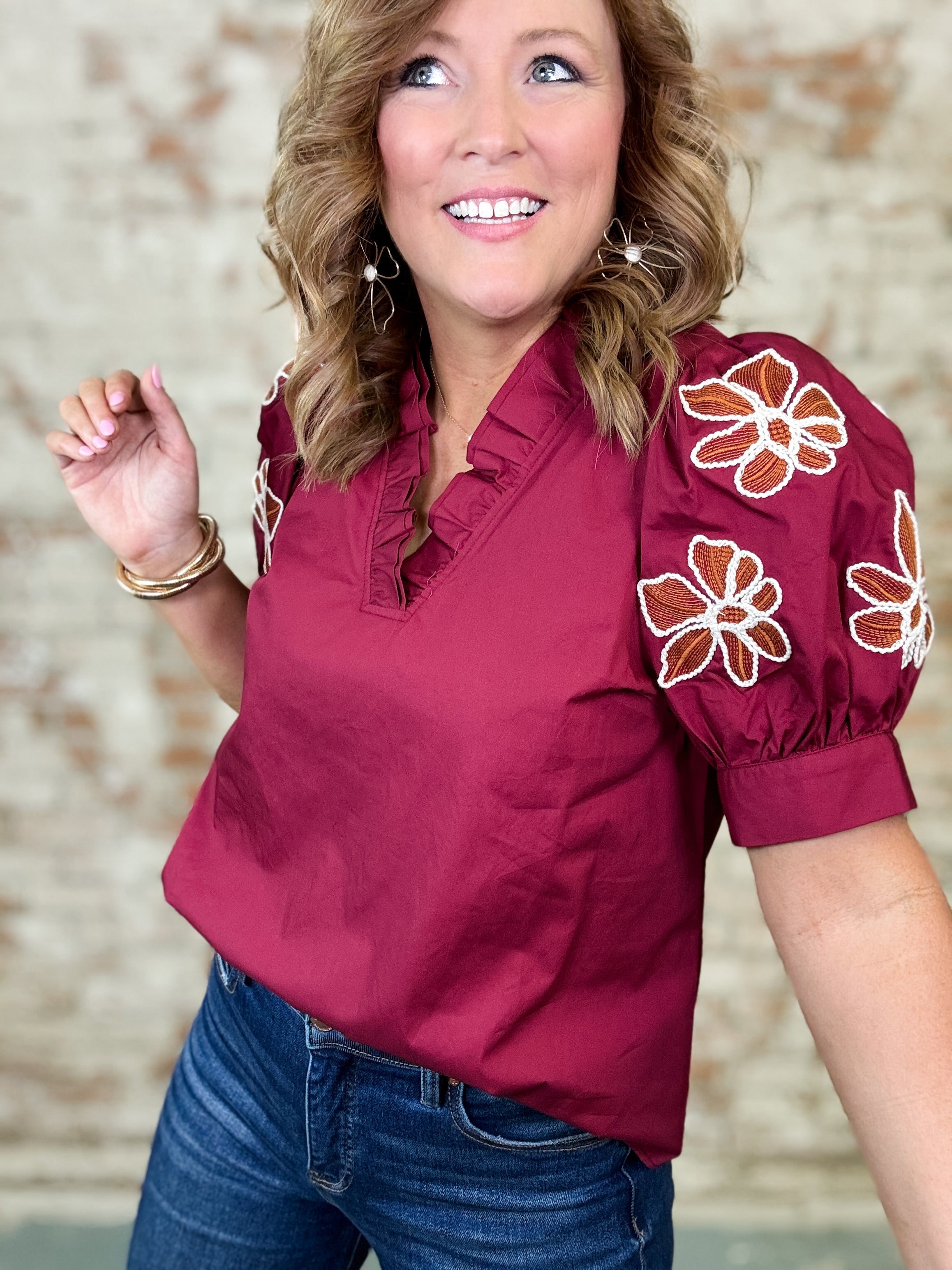 Pennington Embroidered Top