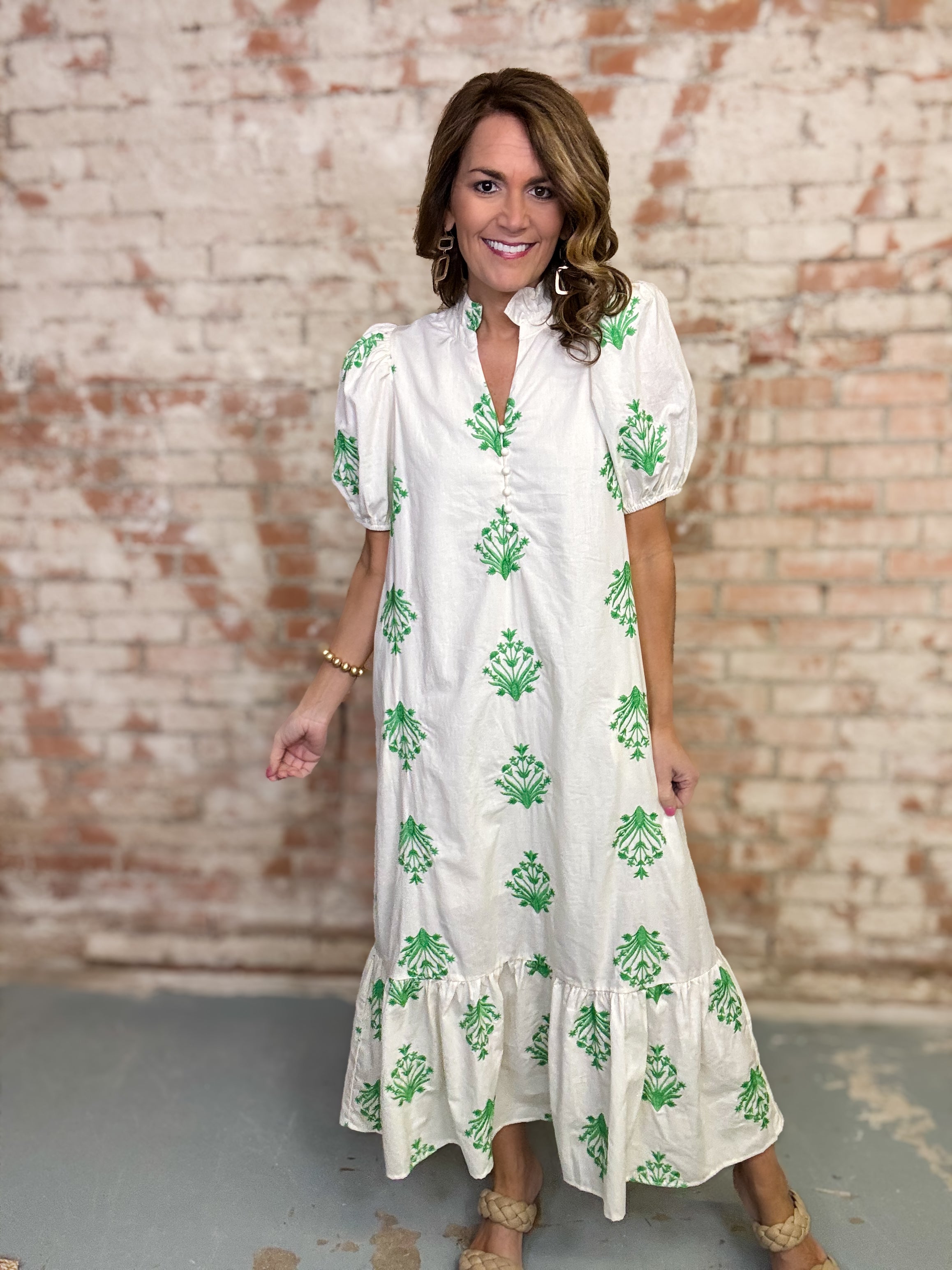 Lacey Embroidered Dress