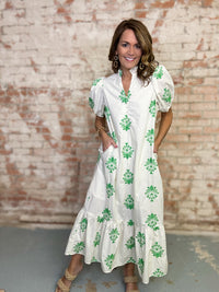 Lacey Embroidered Dress
