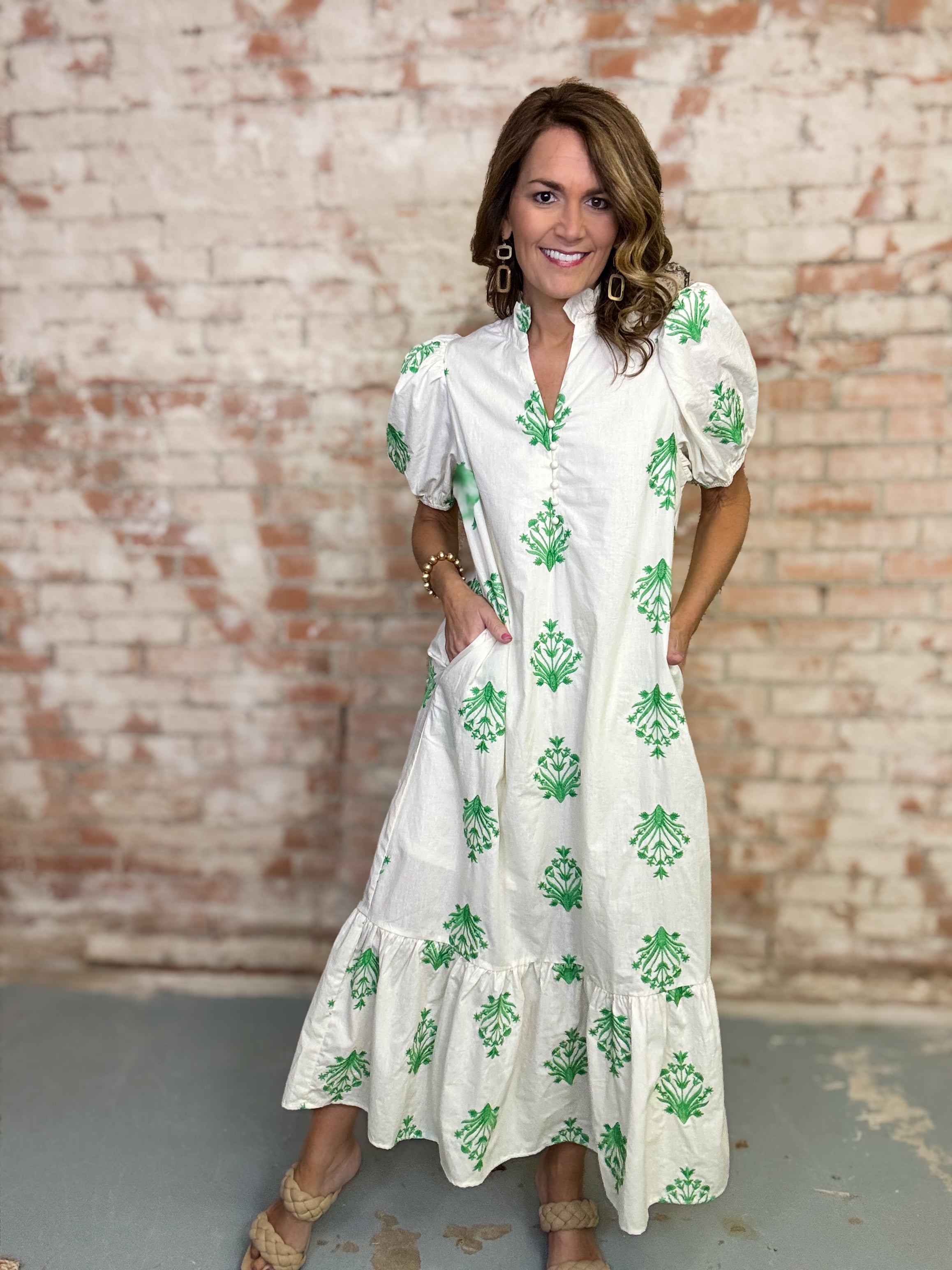 Lacey Embroidered Dress