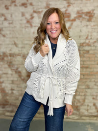 Angelica Waist Tie Cardigan