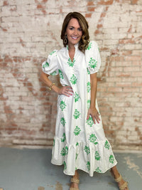Lacey Embroidered Dress