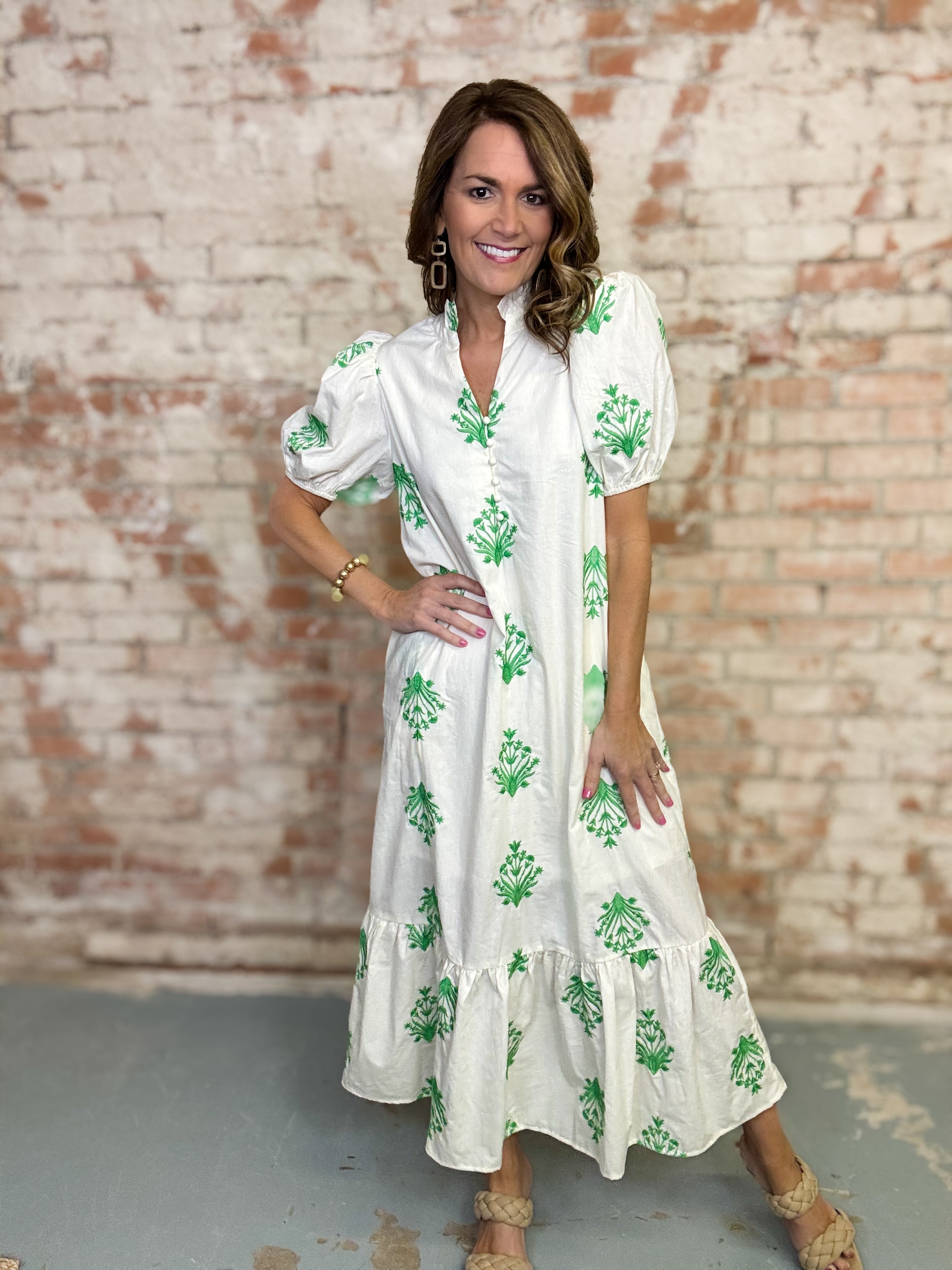 Lacey Embroidered Dress