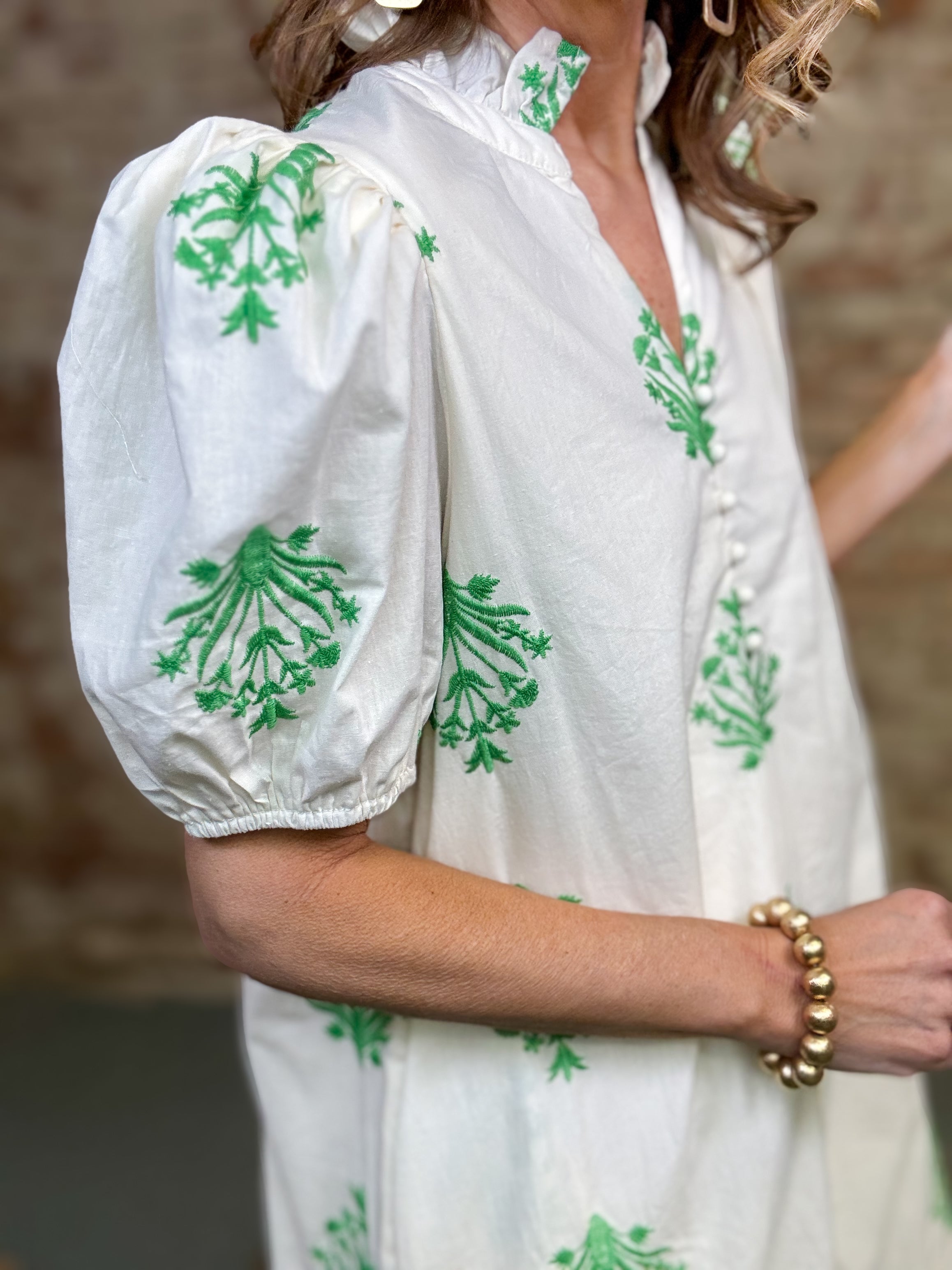 Lacey Embroidered Dress