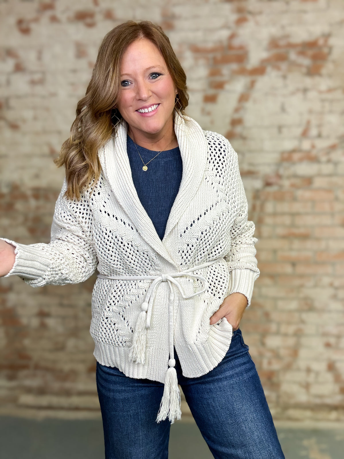 Angelica Waist Tie Cardigan