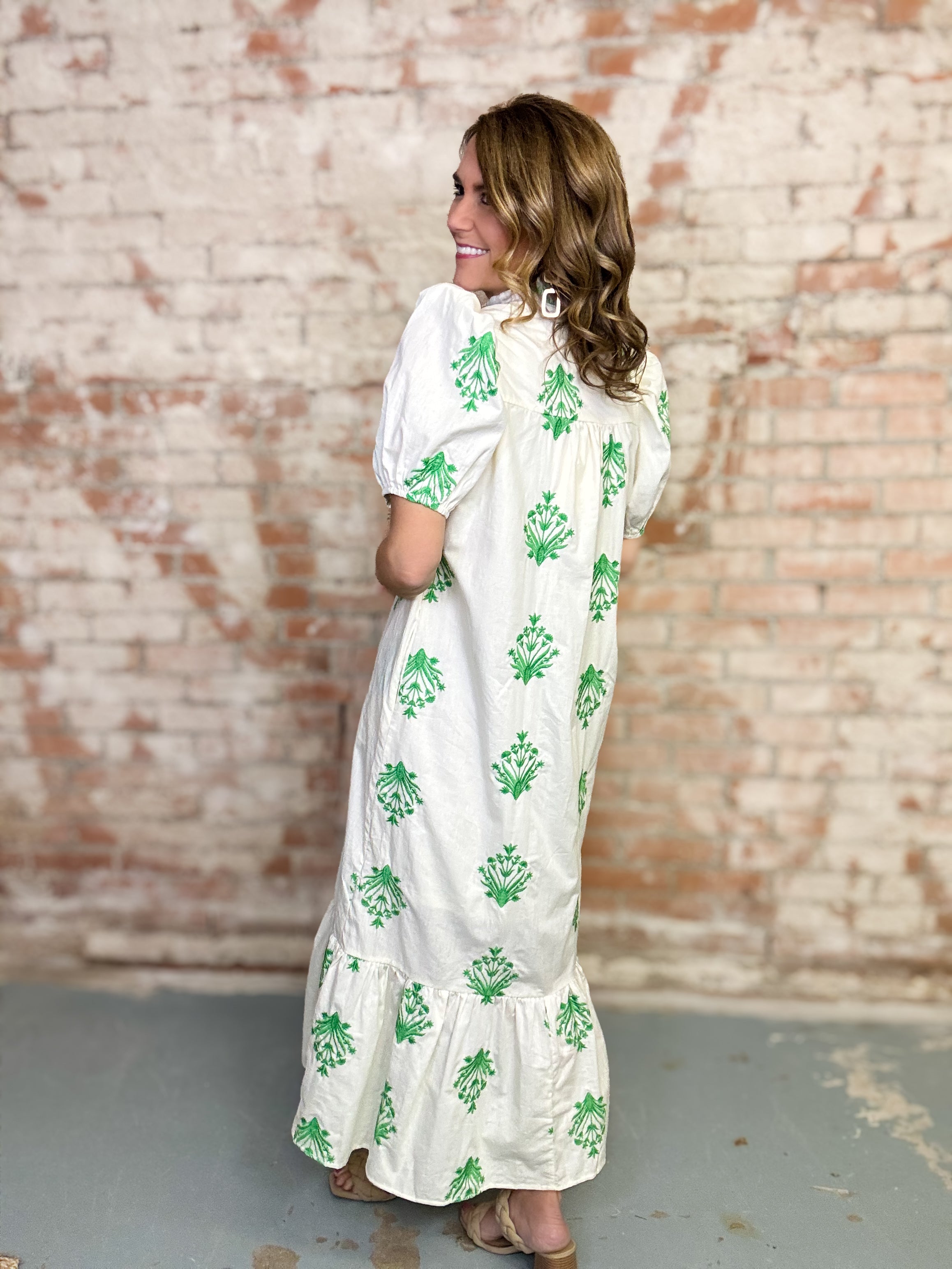 Lacey Embroidered Dress
