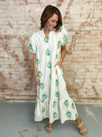 Lacey Embroidered Dress