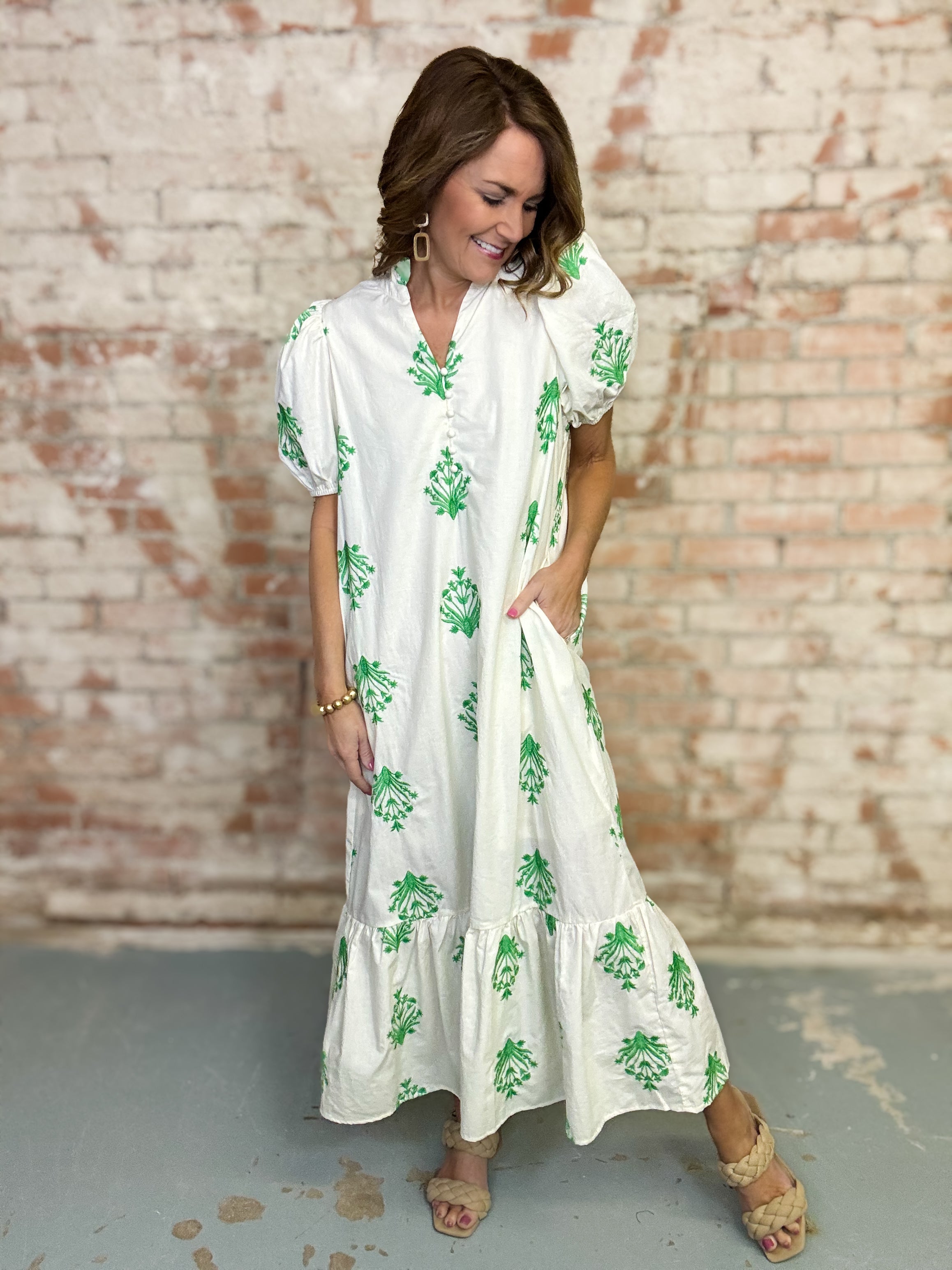 Lacey Embroidered Dress