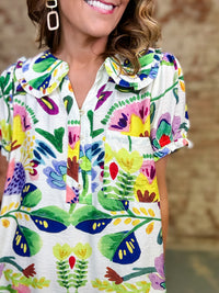 Freda Abstract Print Dress