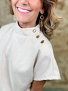 THML Racquel Suede Top
