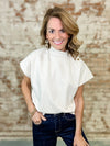 THML Racquel Suede Top
