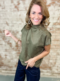 THML Littleton Suede Top