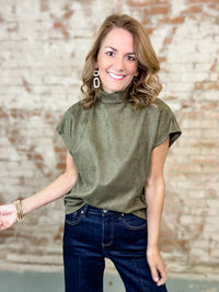 THML Littleton Suede Top