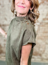 THML Littleton Suede Top