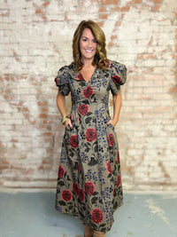 Lassiter Floral Midi Dress