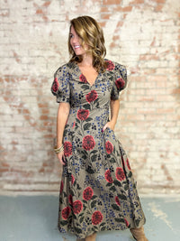 Lassiter Floral Midi Dress
