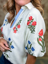 THML Irvin Embroidered Top