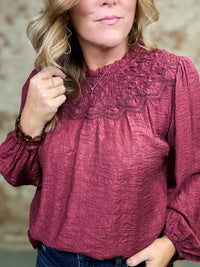 Orlando Embroidered Yoke Top