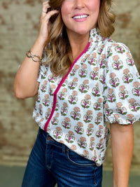 THML Christal Floral Top