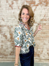 Elmore Ruffle Trim Top