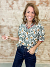 Elmore Ruffle Trim Top