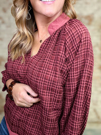 Sandy Solid Textured Top
