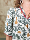 Elmore Ruffle Trim Top