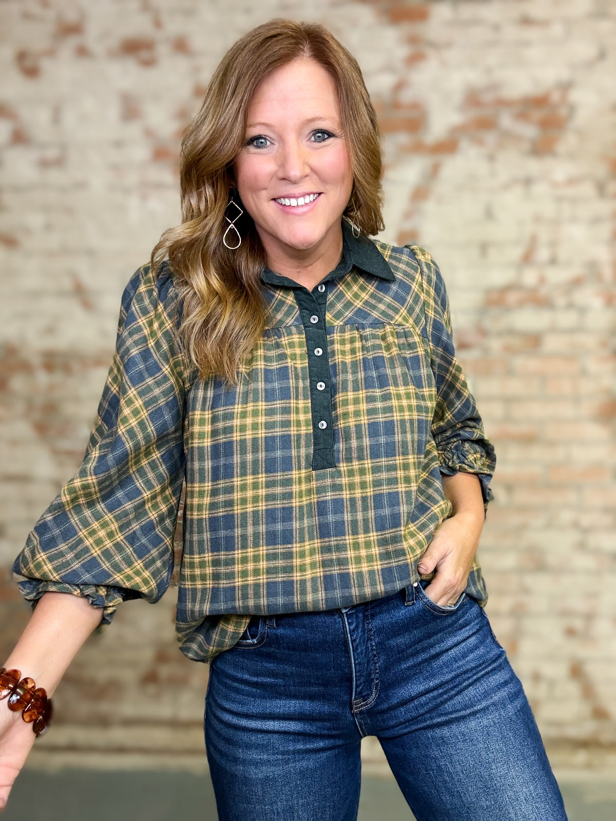 Lennox Plaid Top
