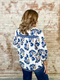 Floral Fall Print Top