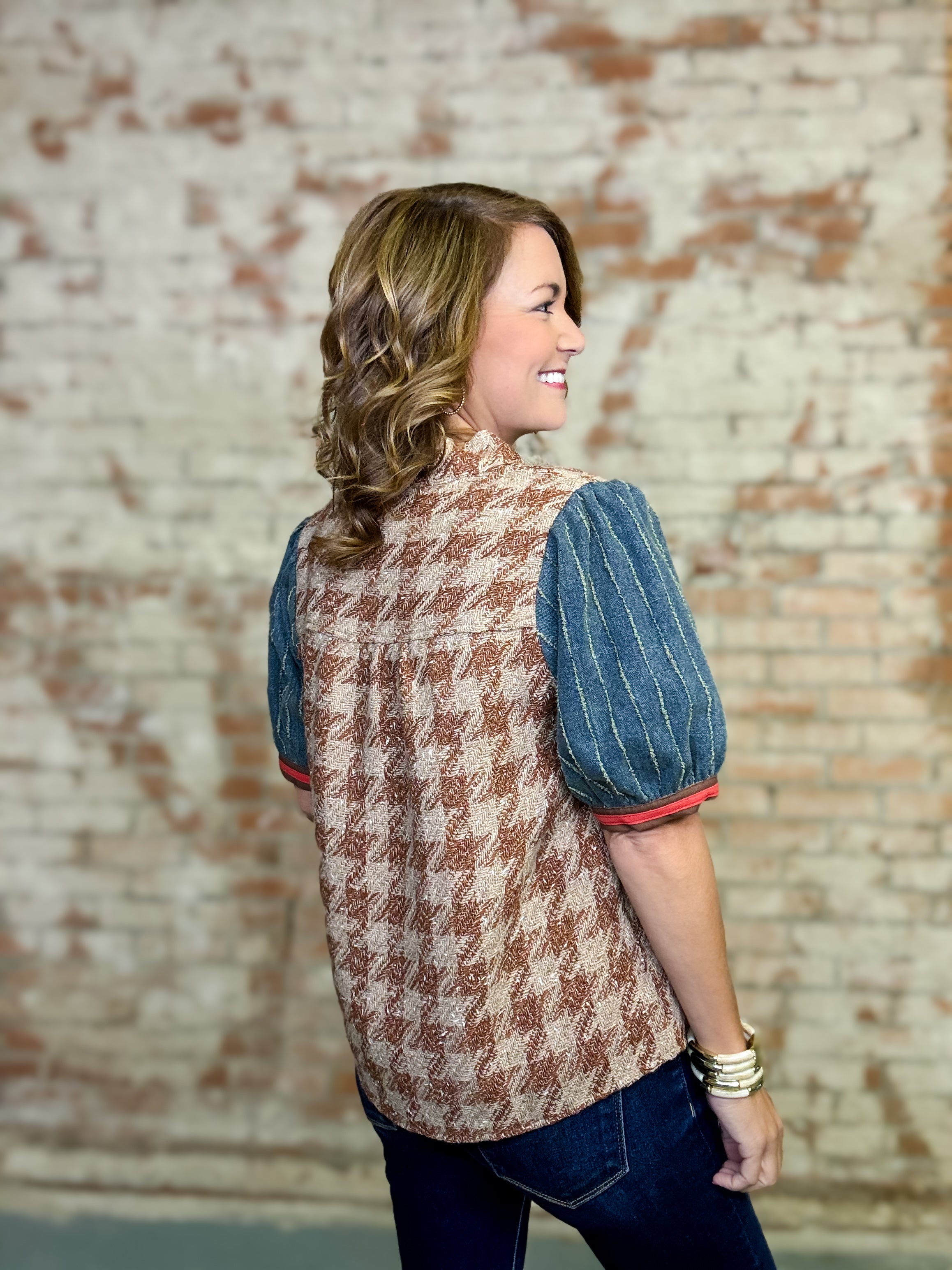 Glenda Textured Top